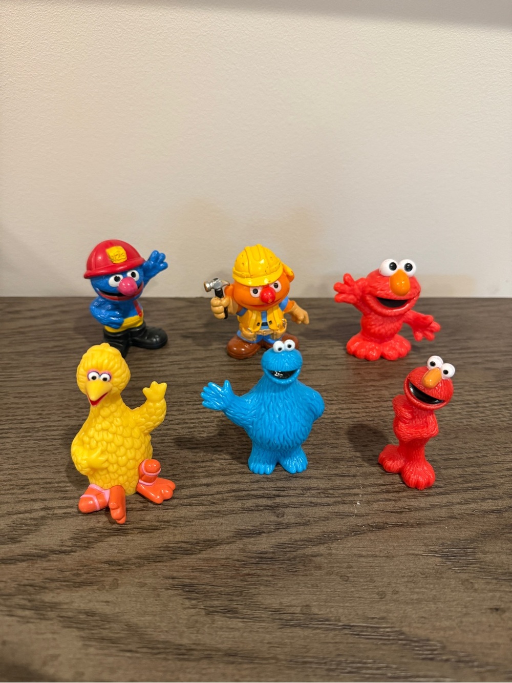 Vintage Sesame Street Figure Lot of 6